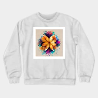 Flower Art Illustration Abstract Pattern Floral Graphics designs Crewneck Sweatshirt